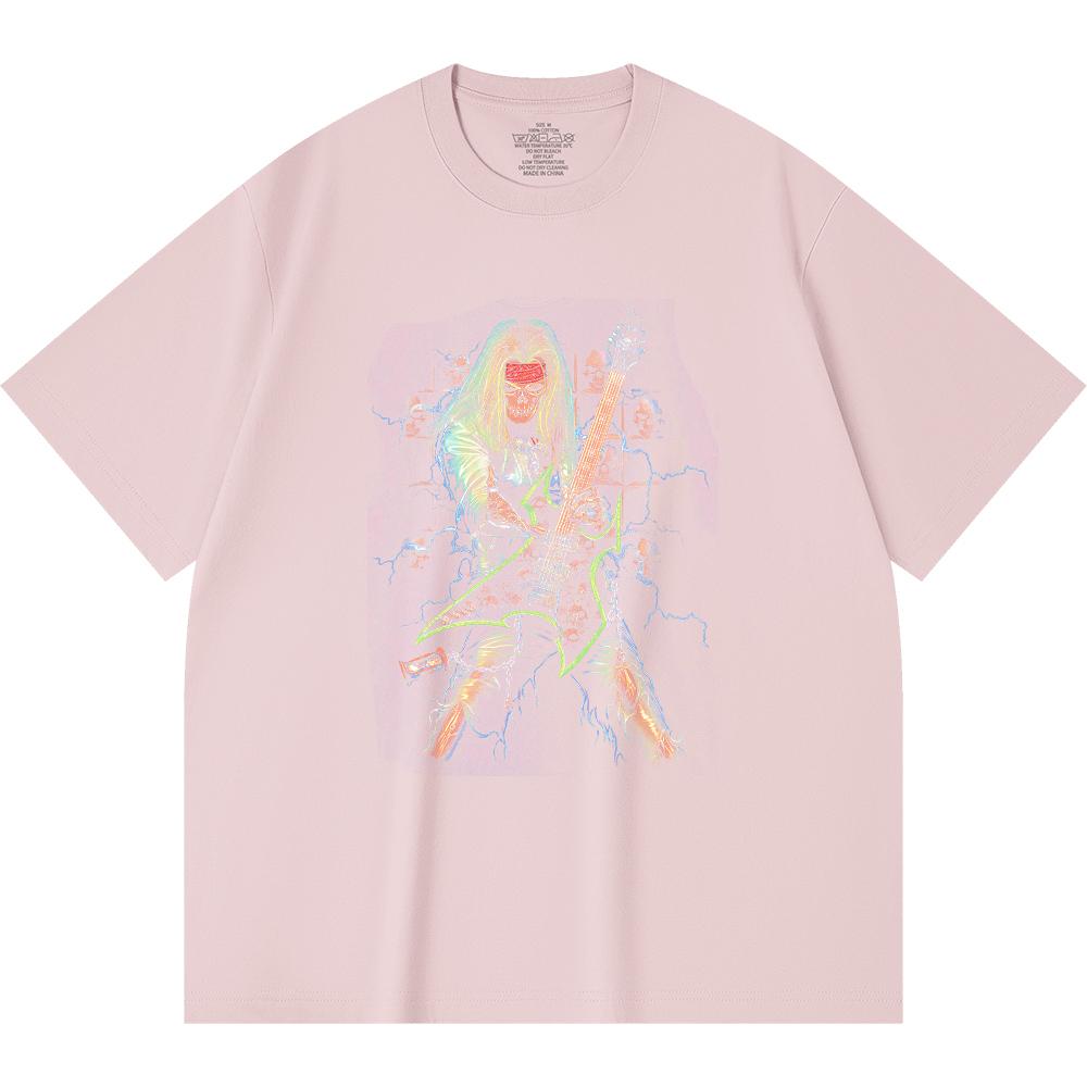 230 Gsm 100% Cotton Heavy Metal T-Shirt  Rock Band Popular Music Print Unisex Heavy Cotton T Shirt