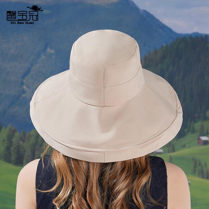 New Spring and Summer Outdoor Sun Hat Children's Fashion Versatile Sun Hat Big Brim Face Protection Bucket Hat