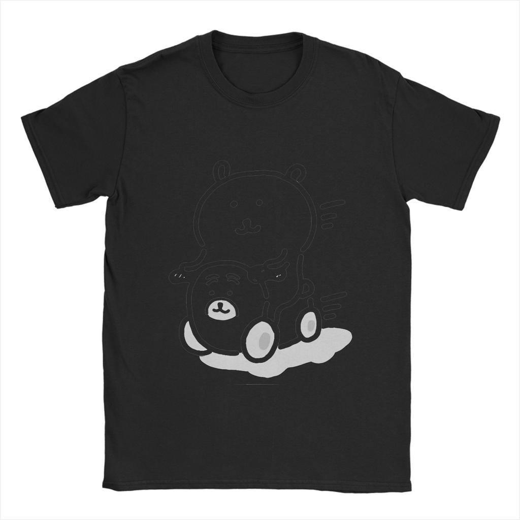 Koszulka z misiem żartownisiem Plaża Bawełna 100% Bawełniane Koszulki Dla Mężczyzn Nowość Codzienna Koszulka Krótki Rękaw Y2K Zabawne Góry