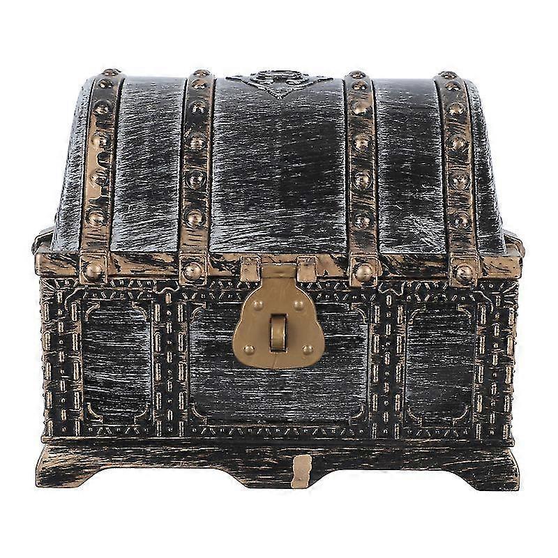 1pc Pirate Treasure Chest Children'S Treasure Chest Retro Plastic Treasure Chest Toy