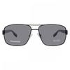 Polarized Grey Rectangular Men S SunglaSSeS BoSS 0521 S 0003 Ah 64 Multi