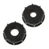 1000 Water Tote Tank Adapter Hose Cap 60mm Coarse Thread Outlet, 1/2inch+3/4inch=2PCS
