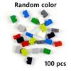100pcs 1*2 Dot Thick Figures Bricks Educational Creative DIY Bulk 1x2 Dot Building Blocks Compatible with 3004 classic parts