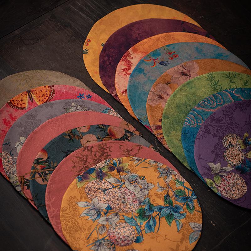 Double-sided Xiangyun Yarn Zen Tea Tablecloth - Retro Style for Coffee Tables