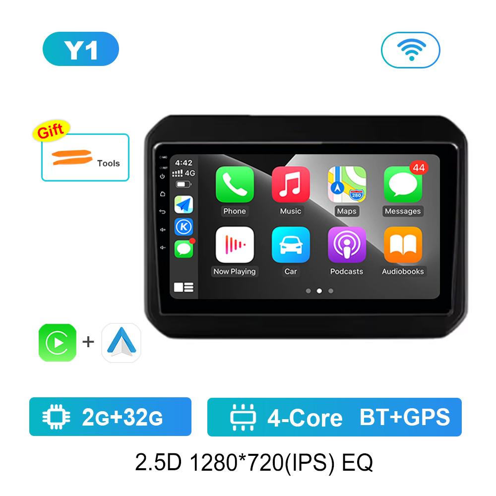 

для Suzuki Ignis 2016 - 2020 Автомобильный радиоприемник Мультимедийный проигрыватель Carplay Android Система DSP Стерео WiFi GPS Navi 4G Bluetooth Авто Инструменты