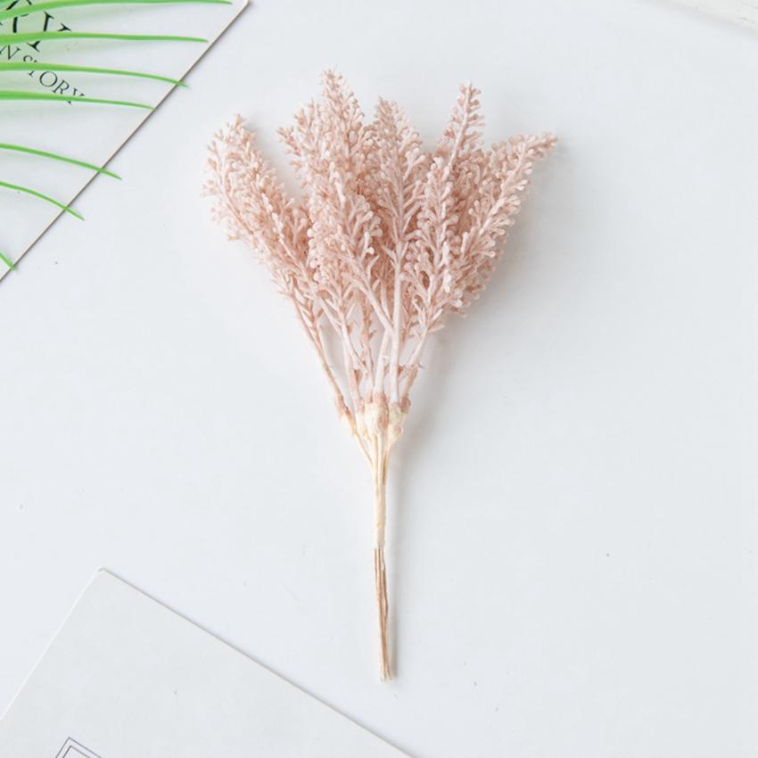 6Pcs Golden Fake Wheat Ear For Christmas Tree Decoration Home Wedding Arch Accessories Autumn Artificial Plant Photography Props