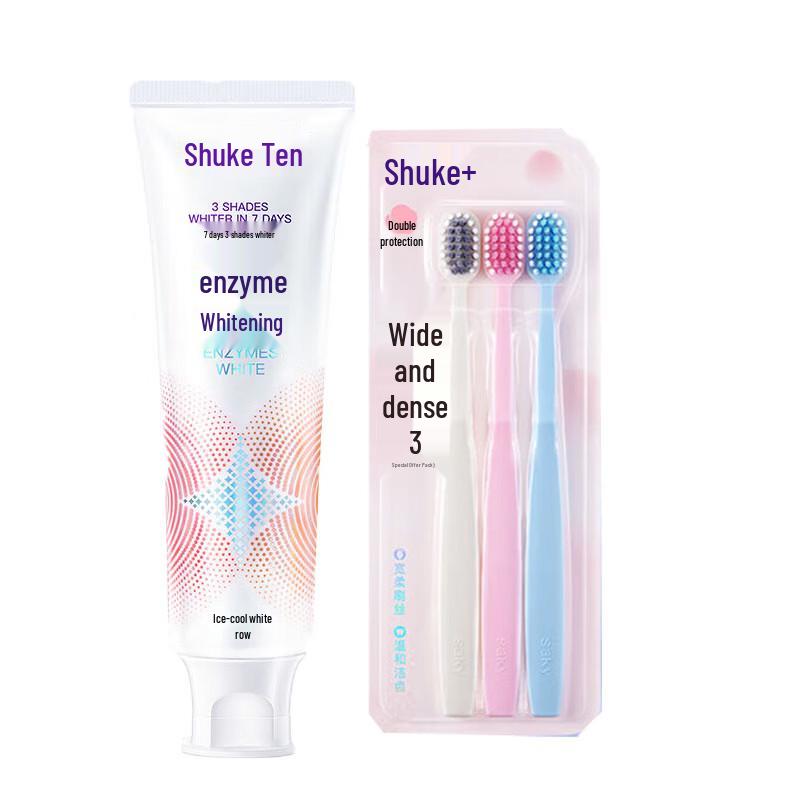 Saky Whitening Toothpaste with 3 Toothbrushes