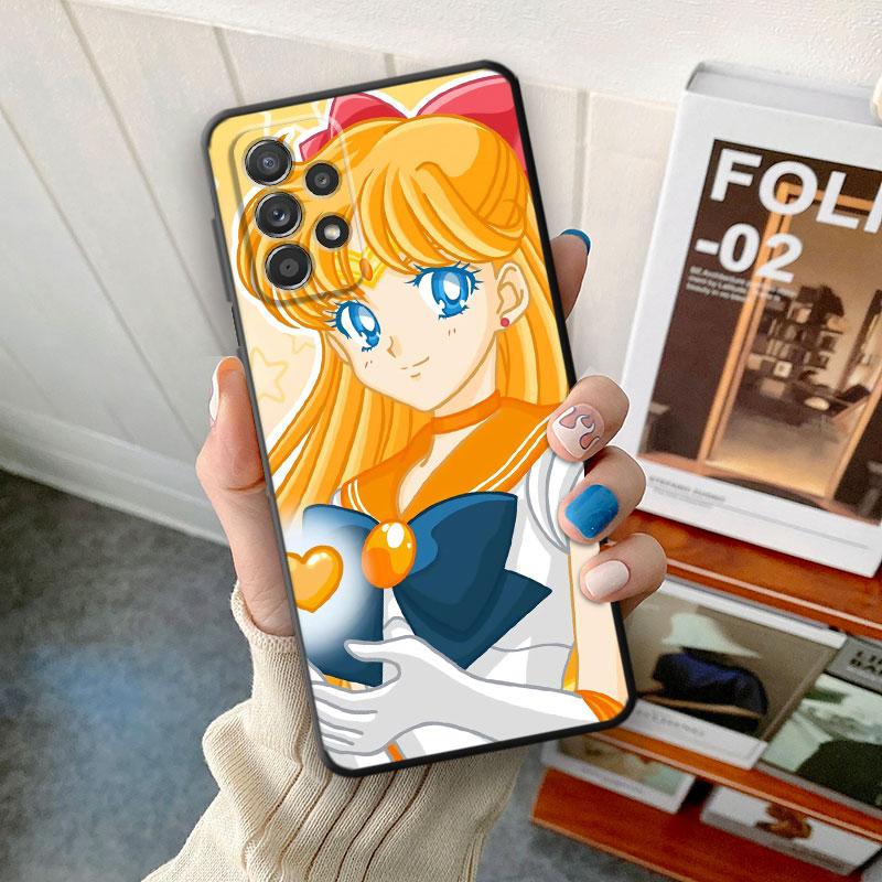 TPU Soft Case for Samsung Galaxy A30 A70 A71 A50 A51 A01 A40 A20e A20s A10 A20 A04 A03 Armor Cover Lovely Sailors-WarriorGirl