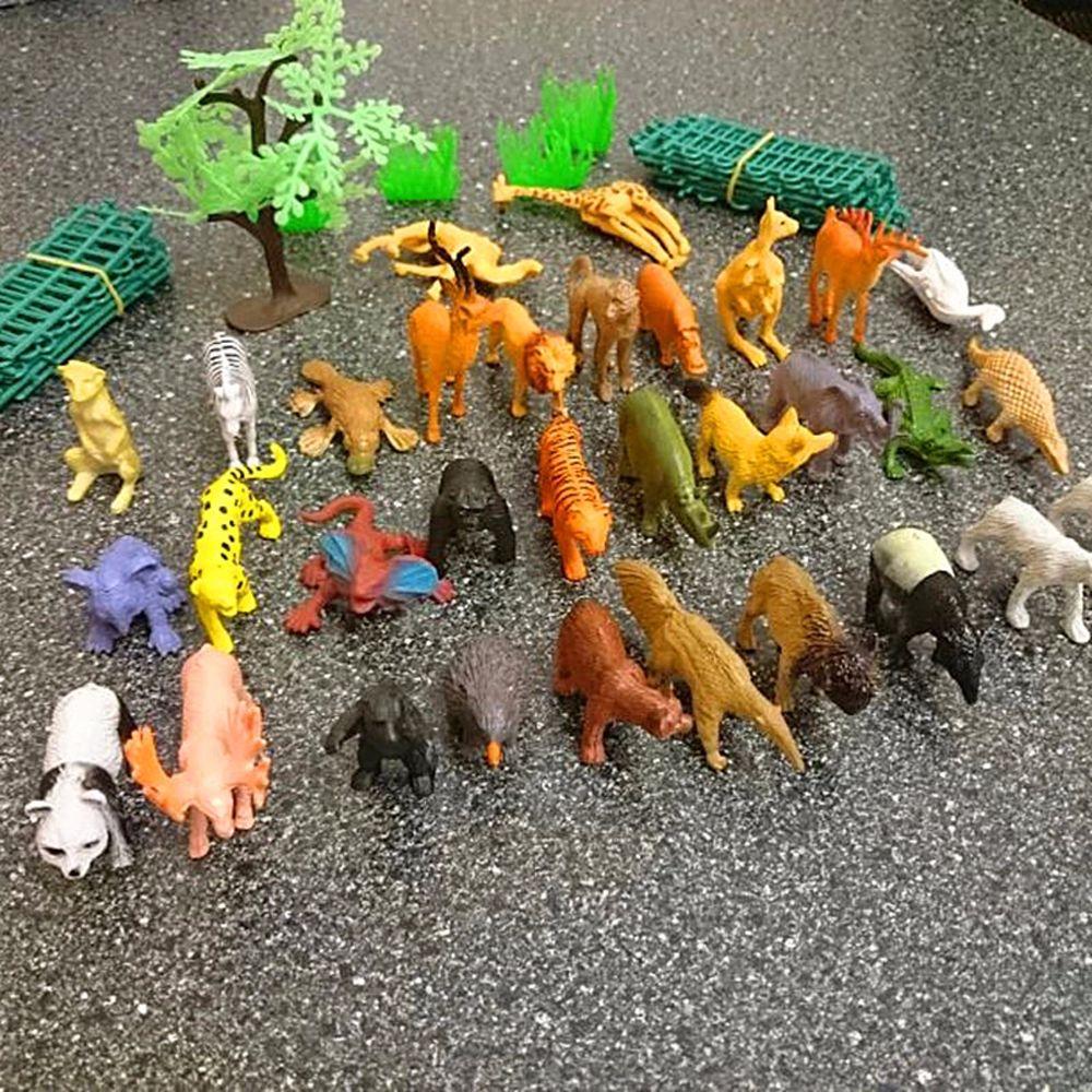 53pcs/set Educational Toys Animal  Figure Simulation Animal Animal World Zoo Model Animal Model