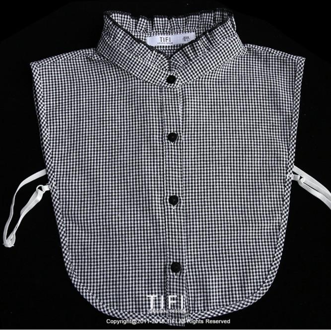 

Женский универсальный клетчатый воротник-кукла - Многофункциональный аксессуар для рубашки