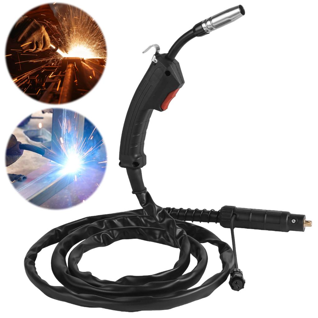 MIG Welding Machine Semiautomatic F180 180A FLUX 14AK Airless Welding Torch Gun Assembly 2 Meters for Mig Mag Welding Equipment