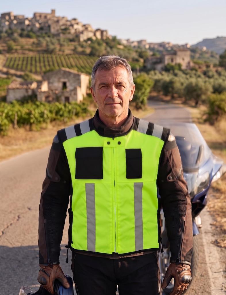 Bezpečnostní bunda na motorku Hi Vis Vesta Hi viz Viditelnost Vesta Reflexní bryndák