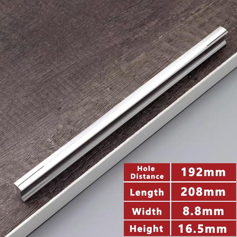 WV Kitchen Cabinet Handles and Pulls Black Silver Dressers Closet Furniture Door Handles Aluminum Drawer and Knobs Hardwares