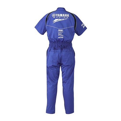 Yamaha Motor (Yamaha) YAMAHA RACING Mechanic Suit, Short Sleeve, YR8002, Blue, Size L, 90792-Y188L