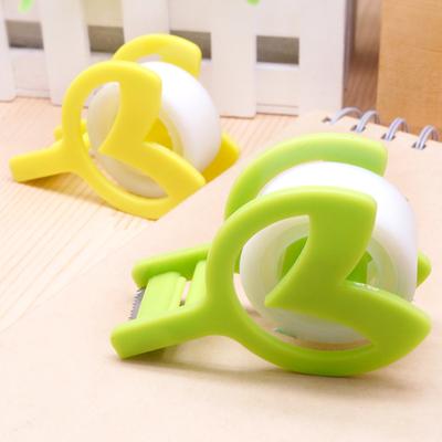 Kreatives Briefpapier Grüne Knospen Student Kleiner Klebebandhalter Büro Handheld Mini Bandschneider