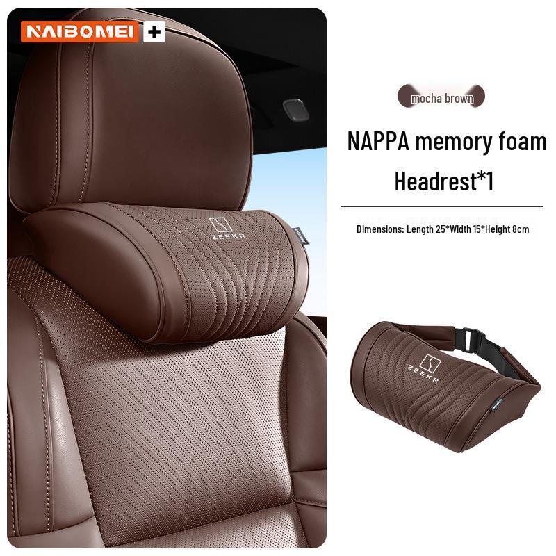 Zeekr 001/X/009 Car Headrest & Neck Pillow with Lumbar Support for Front and Rear Seats