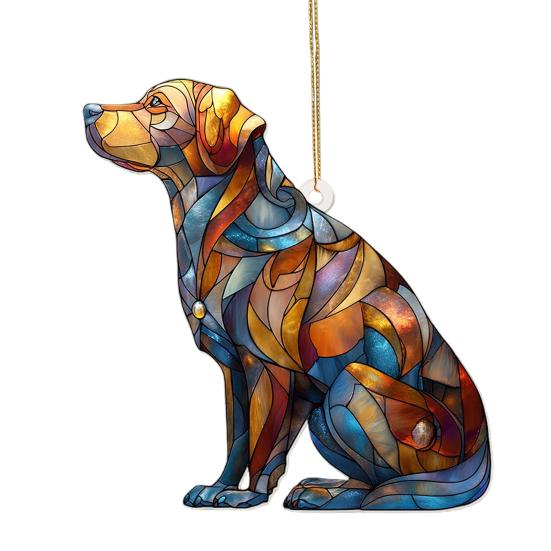 Colorful Animal Pendant Acrylic Suncatcher Window Hanging Ornament 2D Acrylic Printed Festive Decor