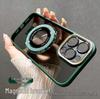 Eagle Eye Metal Lens for iPhone 16 Case - Apple 14 Glitter Magnetic Stand, High-Transparency, Anti-Fall for iPhone 12/13