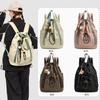 Schoolbag New Japanese Outdoor Hiking Korean Edition Fashion Drawstring Backpack Folded Nylon Leisure Backpack