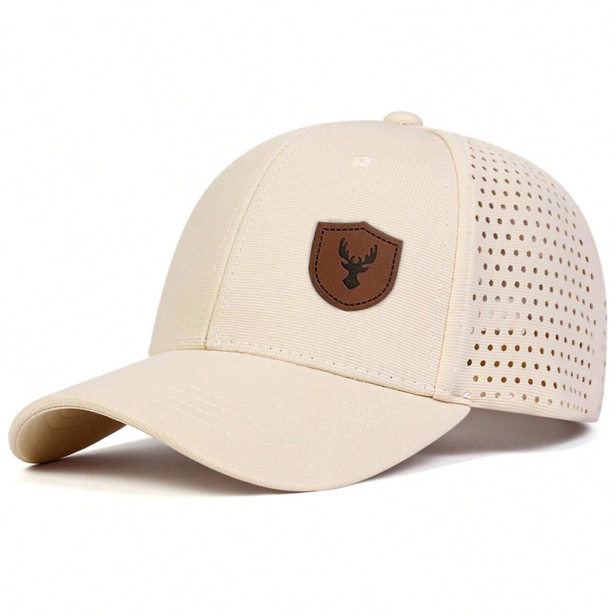 

Унисекс Бейсболка с регулируемой сеткой и лазерной отделкой с лейблом оленя, дышащая, в стиле хип-хоп, для весны-лета, для занятий спортом на открытом воздухе, для путешествий, для женщин и мужчин хаки