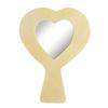 Wooden Mirror Heart Handle 10 X 13 X 0.5 Cm