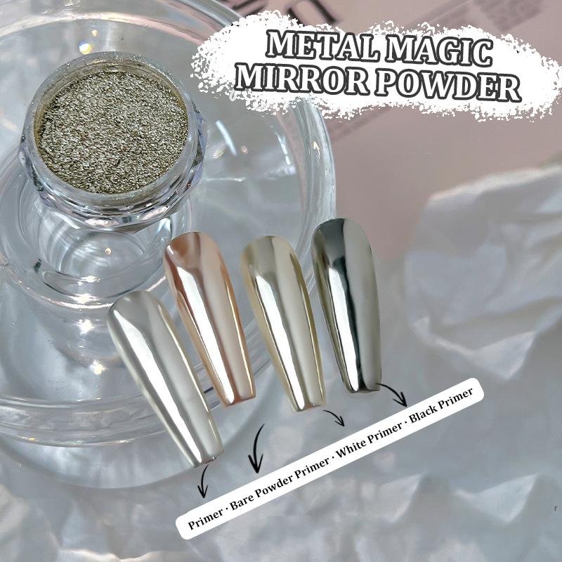 0.5G/ Box Glitter Magic Mirror Dust Powder Chameleon Aurora Nail Art Chrome Pigment Nail Decoration