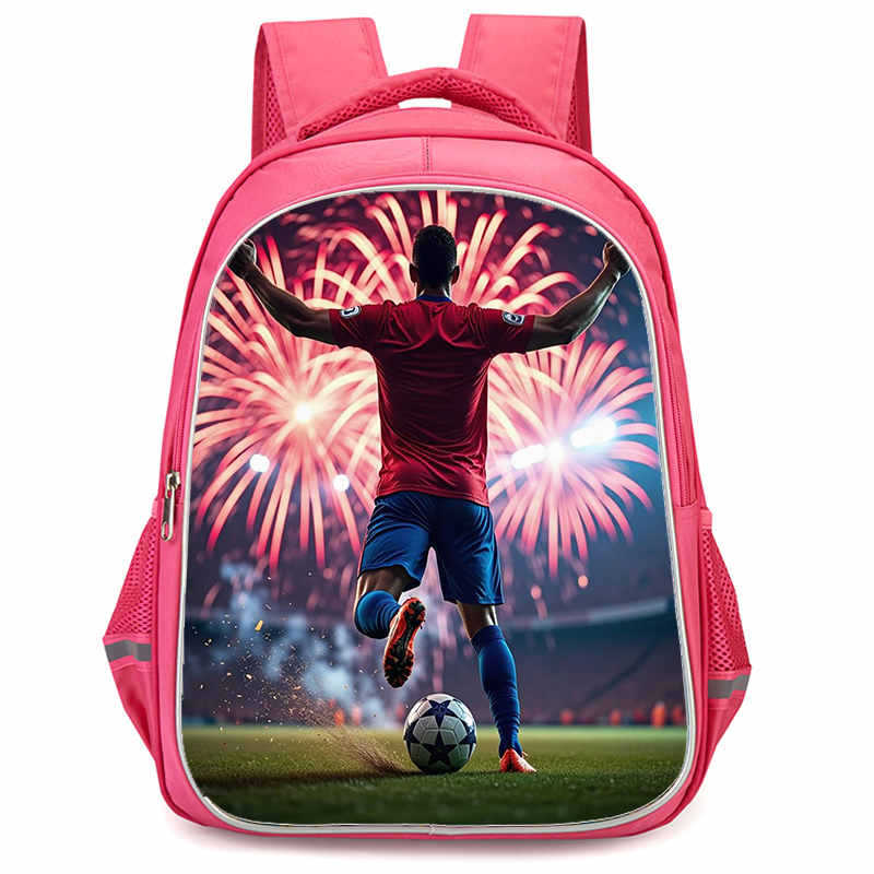 Cr7 Rucksack Hochauflösender Druck Große Kapazität Multifunktion Reißverschluss Oxford Rückenschutz Leichter Rucksack