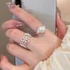 Hollowed-out Flower Ring - Women's High-end Open Finger Ring with Unique Design for The Index Finger.