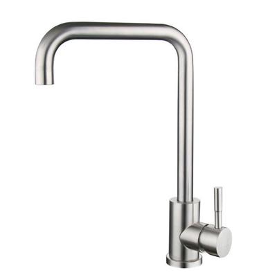 Robinet de cuisine en acier inoxydable 304 Robinet d'évier Robinet mélangeur froid et chaud