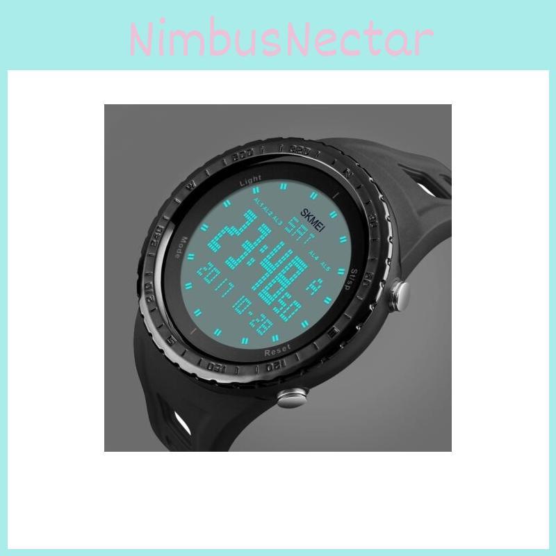 Skmei Men Led Digital Alarm Sport Watch With Premium Quality Silicone Strap And Timeless Design