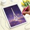 DIY Diamond Art Pearl Painting Kit for Adults, Romantic Tower Shaped Pearl Art Painting Wall for Home Office Decor Handmade Gift