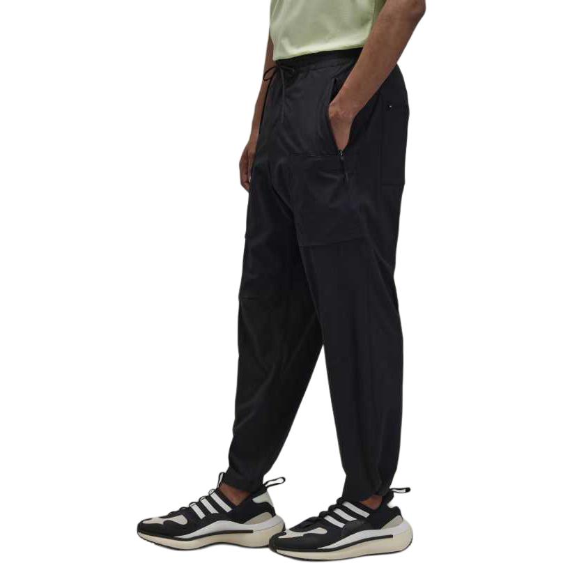 Y-3 SS22 Solid Color Lace-Up Cargo Pants Men Pants Black HG8597
