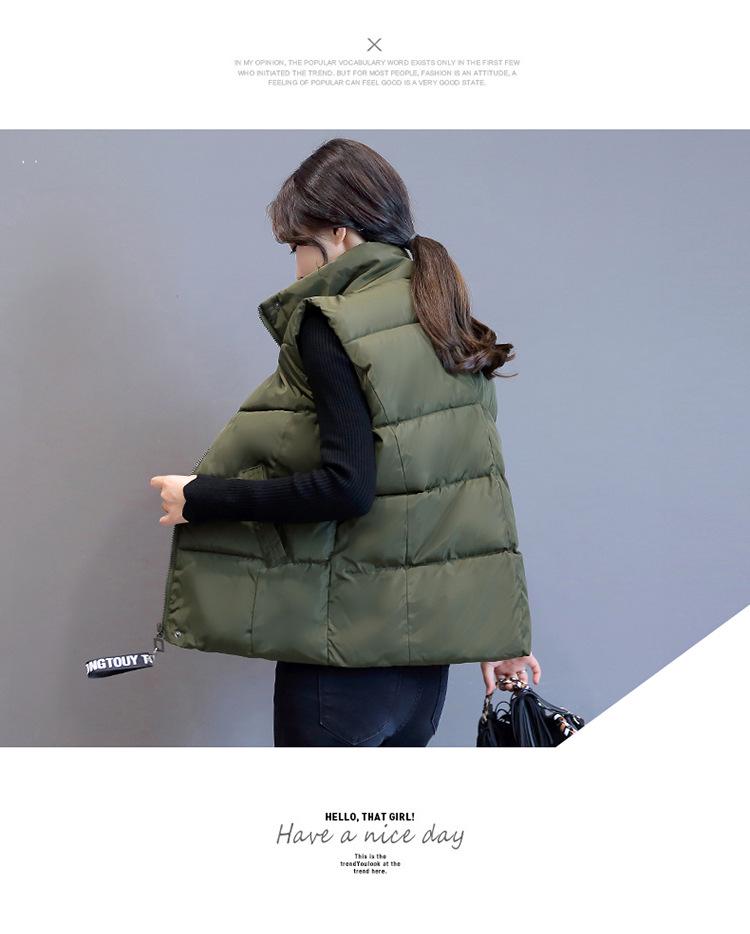 Ärmellose Daunen-Baumwollweste für Damen - 2024 Modetrend für Herbst und Winter