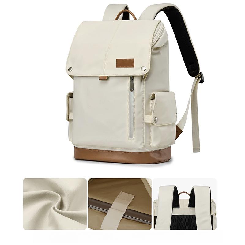Modischer Color-Block Rucksack mit großem Fassungsvermögen 16 Zoll Laptop Tasche Outdoor Freizeit Unisex Rucksack