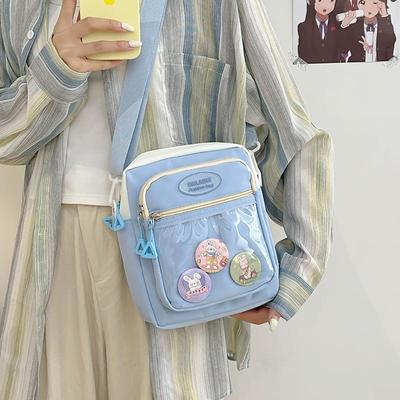 Una Borsa a Tracolla Dolce e Color-blocking con Una Singola Spalla