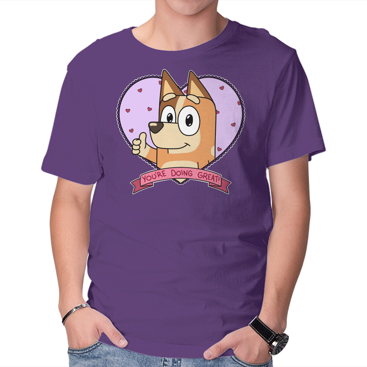 Unisex Crew Neck T-Shirt You’re Doing Great Graphic Short Sleeve Casual Tee XXXXL