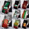 Bulgaria Flag Passport Map Phone Case For Samsung Galaxy S25 S23 S30 S8 S21 S20 FE S24 S22 Note 10 20 S8 Plus Lite Ultra