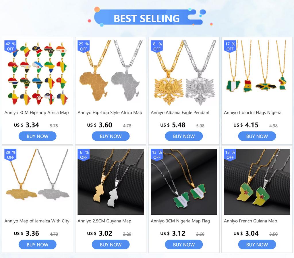 Anniyo Uzbekistan Map Pendant Necklaces Gold Color Jewelry Ozbekiston Patriotic Maps #214921