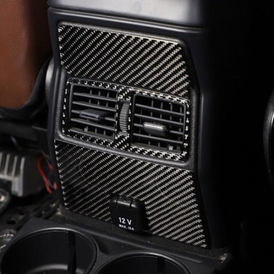 Soft Carbon Fiber Rear Air vent Frame Trim Cover For Benz G-class G500 2013-2018