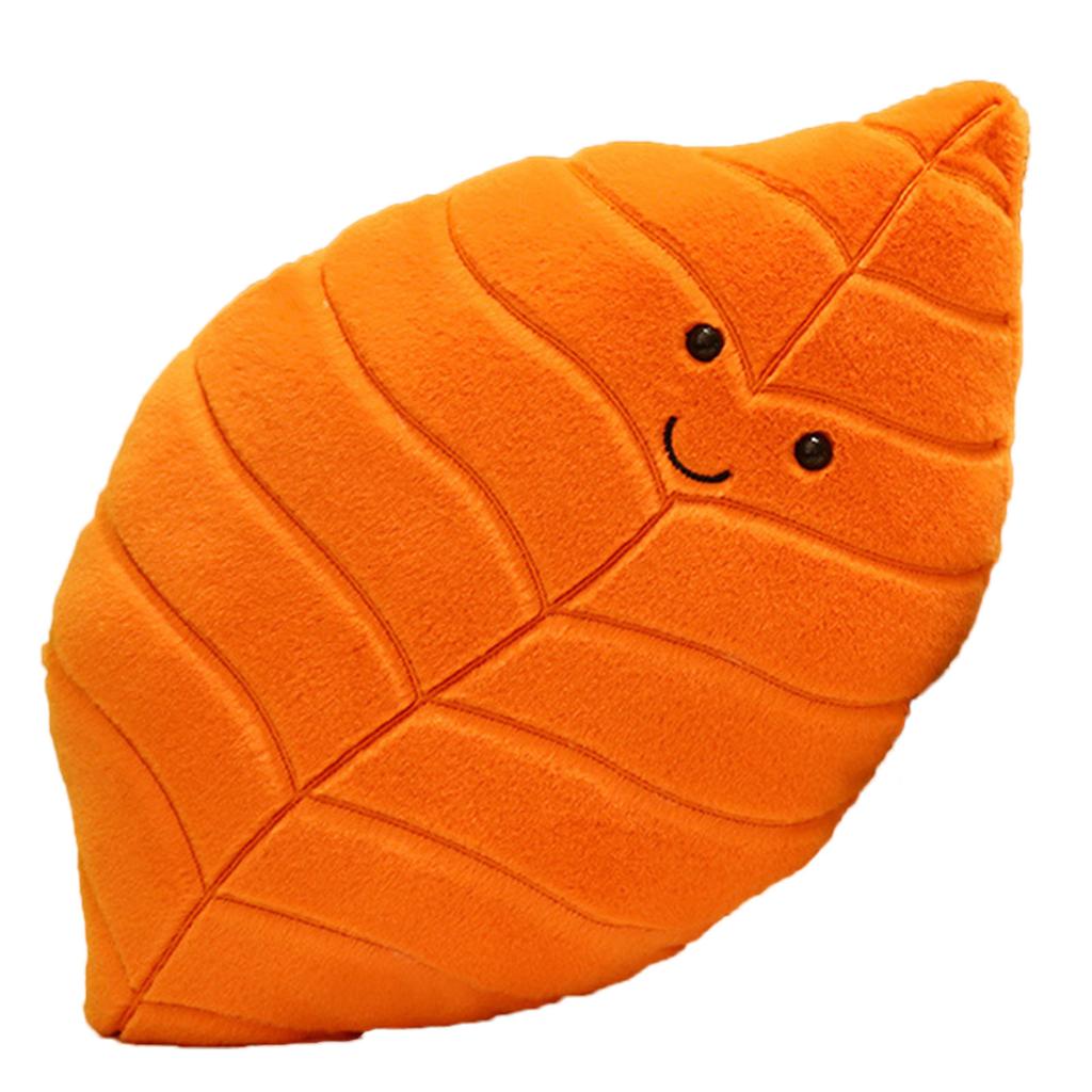 Green Plant Plush Doll Leaf Shaped Pillow Soft and Comfortable Cushion for Relaxation Whimsical and Fun Home Decoration