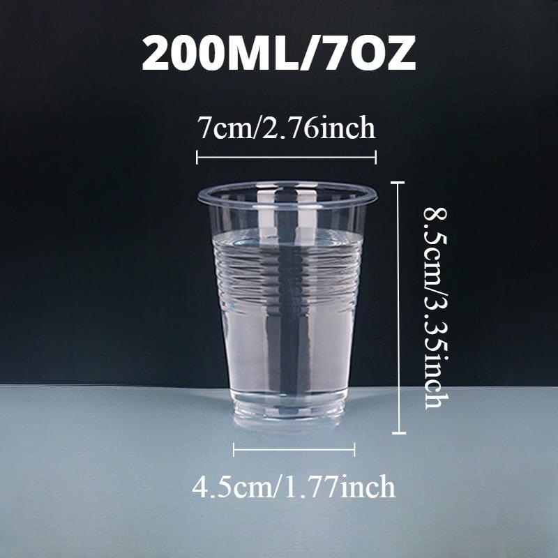 50/100PCS Disposable Clear Plastic Cups Outdoor Plastic Coffee Cups Picnic Birthday Kitchen Party Tableware Christmas New Year