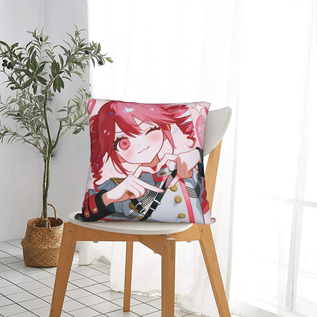 Kasane Teto Pillowcase Polyester Cushion Cover Decorations Cartoon Vtuber Pillow Case Cover Home Dropshipping 40*40cm