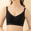Seamless Bra Women's Smooth Mesh Adjustable Underwear Gathering Bra Thin Style Push Up Bra