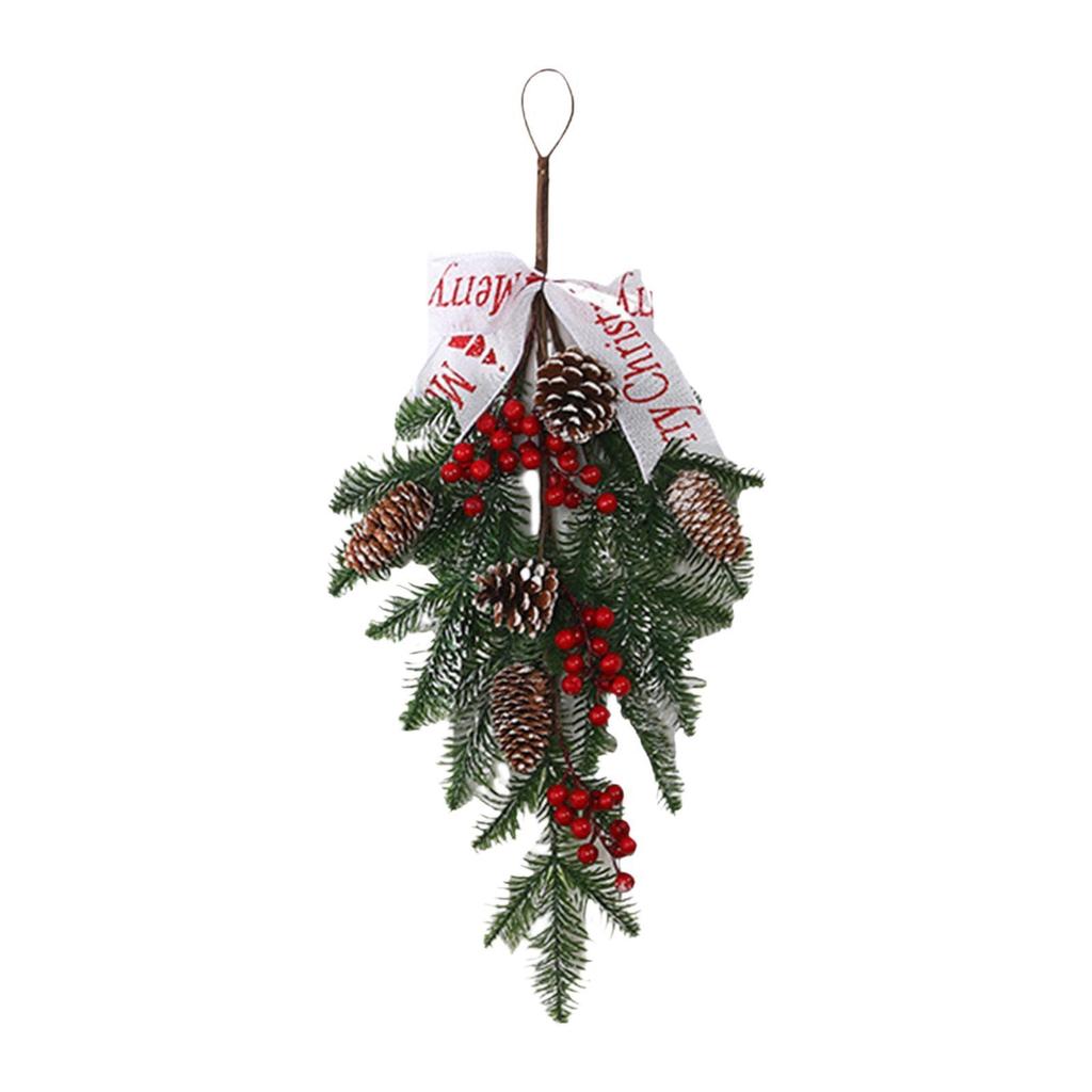 Christmas Upside Down Tree Christmas Decoration Home Decor Artificial Wreath for Home Office Fireplace Wall Indoor Outdoor