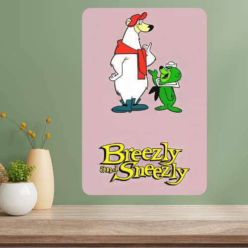 Breezly and Sneezly Classic TV Show Metal Poster Sign 20x30cm(7.8x11.8inch)