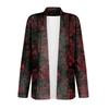 Women's Long Sleeve Cardigan V Neck Fashion Halloween Printed Shirt Lightweight  Casual Loose Thin Cardigans With Pockets
