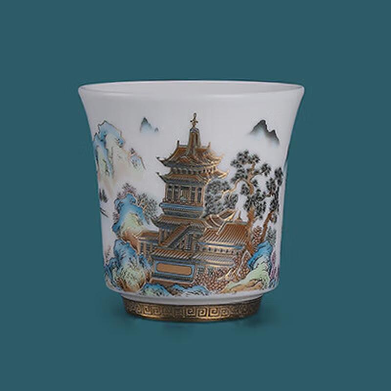 Jingci Ceramic Suet Jade Style Master Teacup