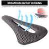 3D Printed Full Carbon Fiber Bicycle Saddle for Men/Women - 7 x 9mm Carbon Rails - Adaptive Bicycle Seat for Mountain Road and Gravel Bikes