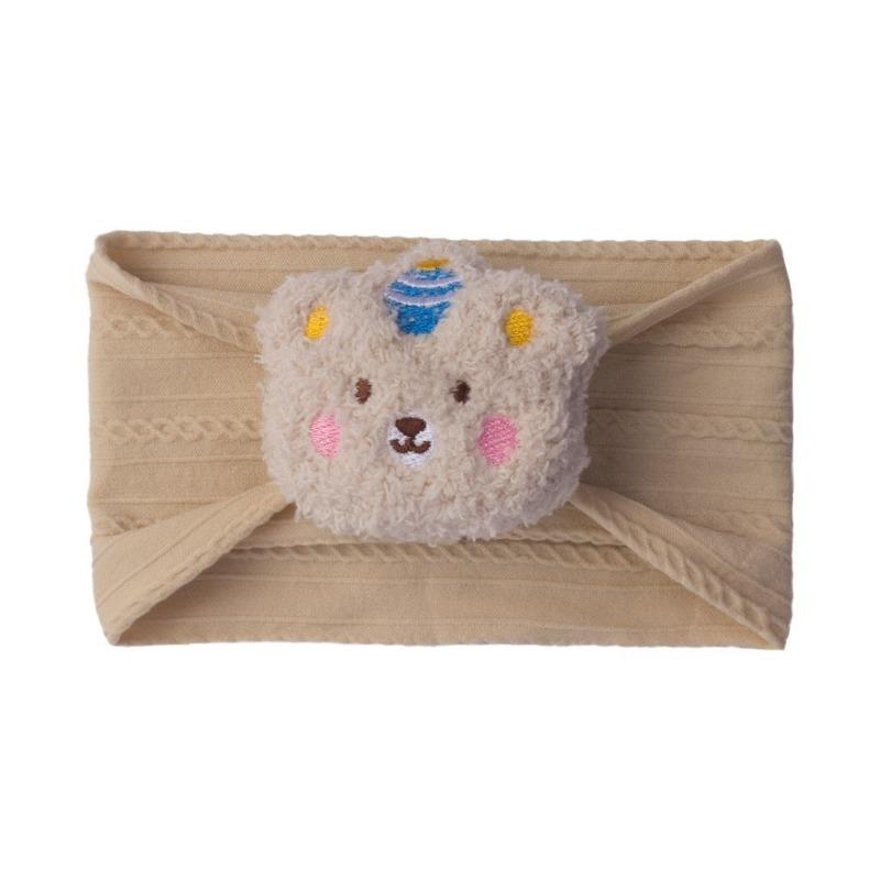 

New solid color soft baby fontanelle headband, cute bear children s fontanelle headband, baby headband
