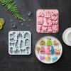 Silicone Candy Chocolate Mold Ice Cube Tray Baking Mold with Princess Castle Unicorn and Various Shapes for DIY Confectionery and Baking